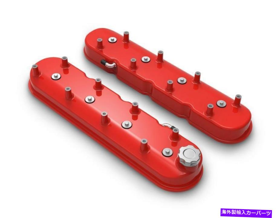エンジンカバー ホリー241-113バルブカバー、背の高いLSグロスレッドフィニッシュ Holley 241-113 VALVE COVER, TALL LS GLOSS RED FINISH【並行輸入品】