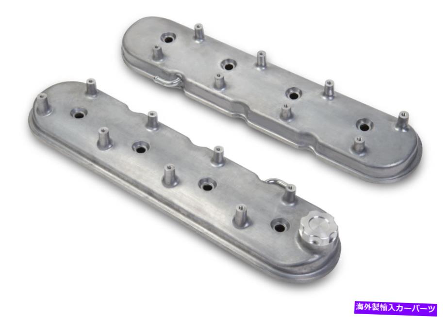 エンジンカバー ホリーアルミニウムLSバルブカバー241-88シボレーLS V8ナチュラル Holley Aluminum LS Valve Covers 241-88 Chevy LS V8 Natural【並行輸入品】