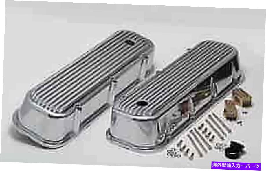 エンジンカバー トランスダップ6615ポリッシュフィンしたアルミバルブカバー1965-95ビッグブロックシボレー39 Trans Dapt 6615 Polished Finned Aluminum Valve Covers 1965-95 Big Block Chevy 39【並行輸入品】｜Us Custom Parts Shop USDM