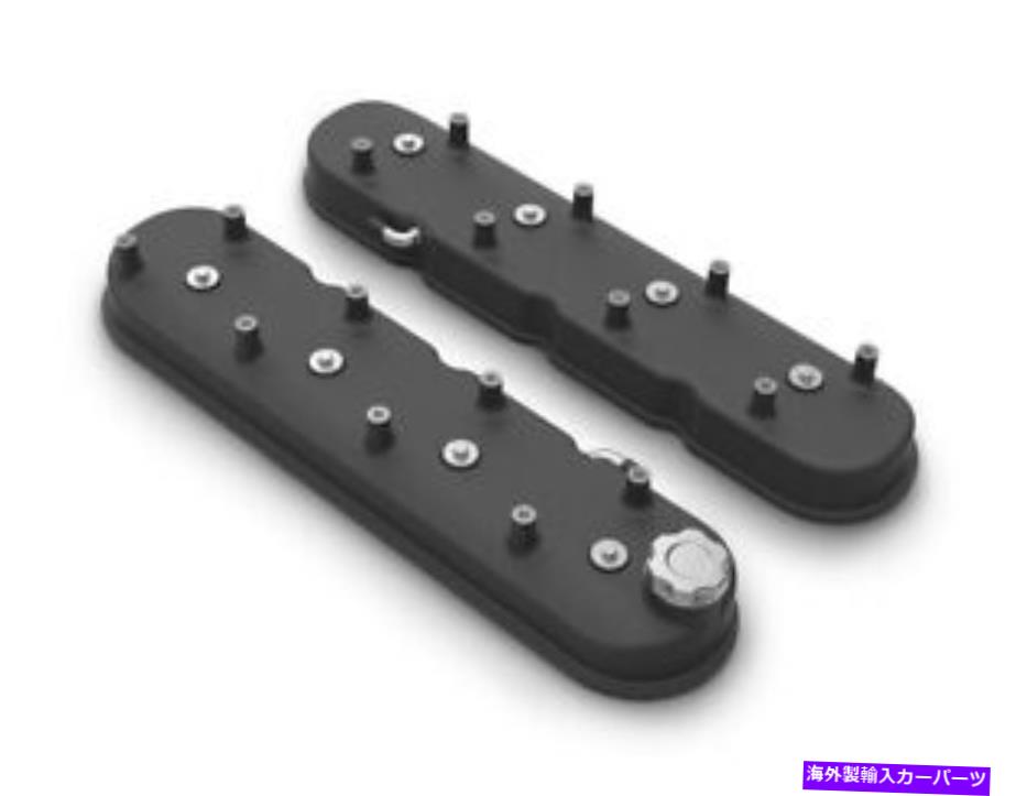 エンジンカバー Holley GM LS Tall Valve Cover Set -Satin Black P/N -241-112 HOLLEY GM LS Tall Valve Cover Set - Satin Black P/N - 241-112【並行輸入品】