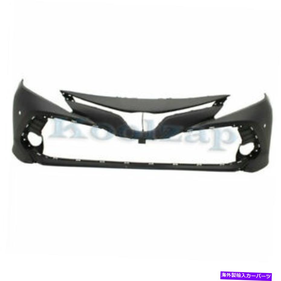 エンジンカバー 18-19のカムリXLEフロントバンパーカバーアセンブリプライミド付きセンサーホール For 18-19 Camry XLE Front Bumper Cover Assembly Primed w/Park Assist Sensor Hole【並行輸入品】