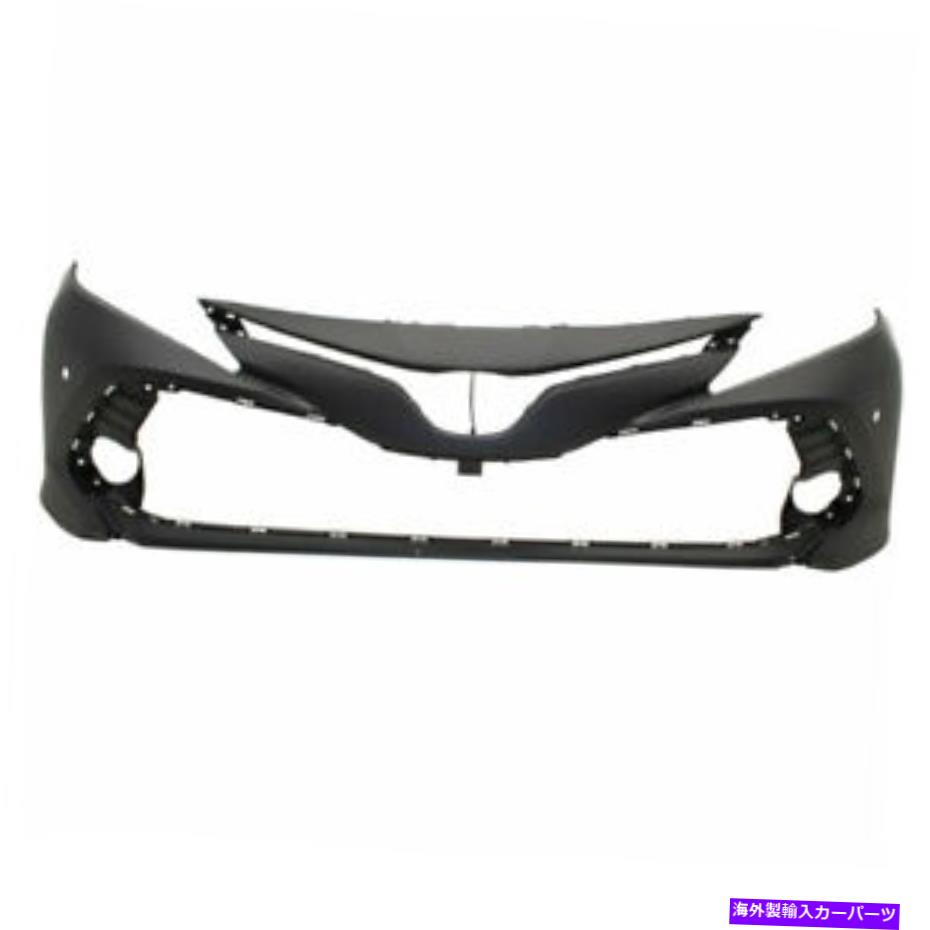 エンジンカバー 18-19のカムリXLEフロントバンパーカバーアセンブリプライミド付きセンサーホール For 18-19 Camry XLE Front Bumper Cover Assembly Primed w/Park Assist Sensor Hole【並行輸入品】