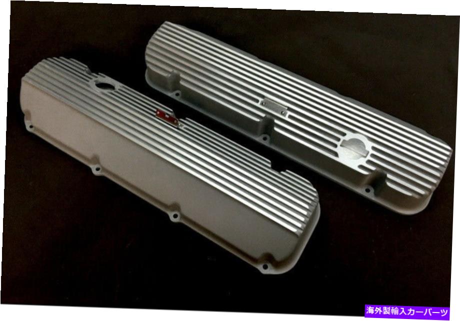 エンジンカバー 385、429、460キャストアルミニウムフィン付きバルブカバーブルーサンダー 385, 429, 460 Cast Aluminum Finned Valve Covers By Blue Thunder【並行輸入品】