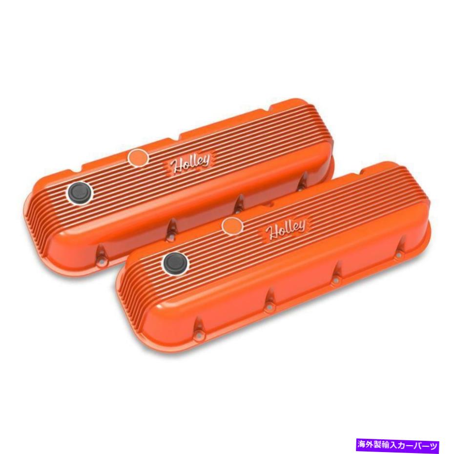 エンジンカバー ホリーエンジンバルブカバーセット241-304;オレンジ Holley Engine Valve Cover Set 241-304; Orange【並行輸入品】|Us Custom Parts Shop USDM