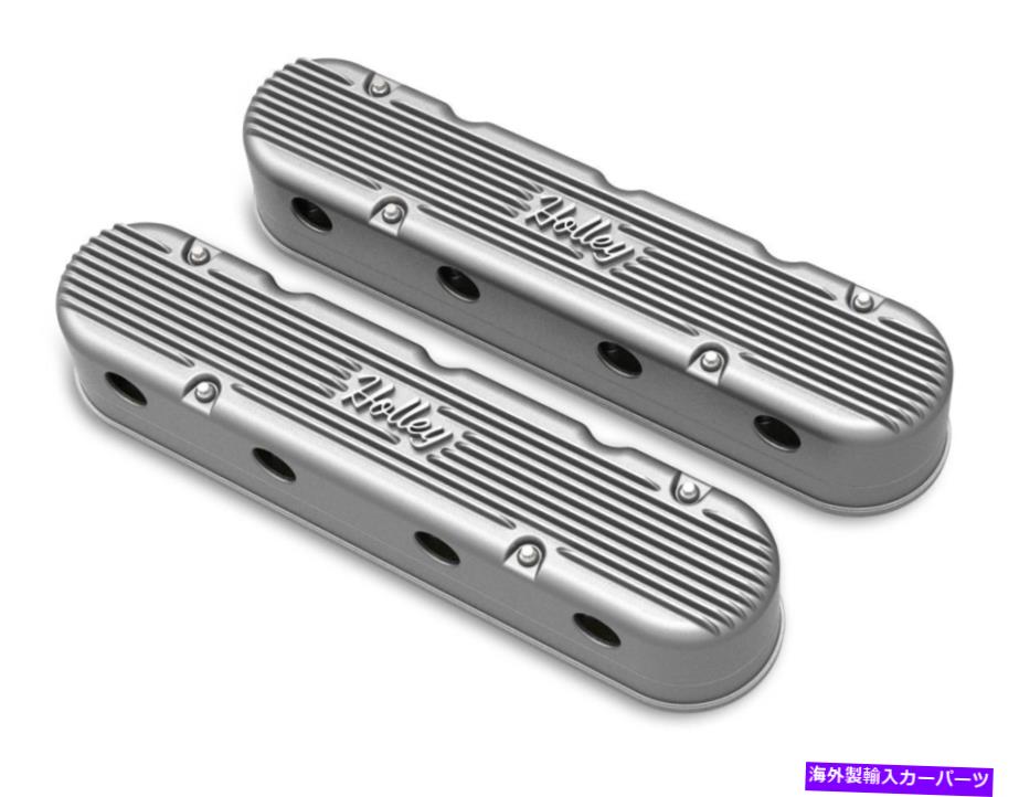 エンジンカバー ホリー241-170 2-PC LSビンテージシリーズバルブカバー - ナチュラル仕上げ Holley 241-170 2-PC LS Vintage Series Valve Covers - Natural Finish【並行輸入品】