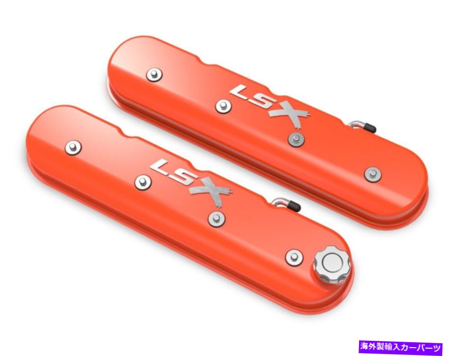 エンジンカバー Holley 241-408 LSXロゴ付きの背の高いLSバルブカバー - ファクトリーオレンジ機械加工fi ... Holley 241-408 Tall LS Valve Cover with LSX Logo - Factory Orange Machined Fi...【並行輸入品】 89,964円
