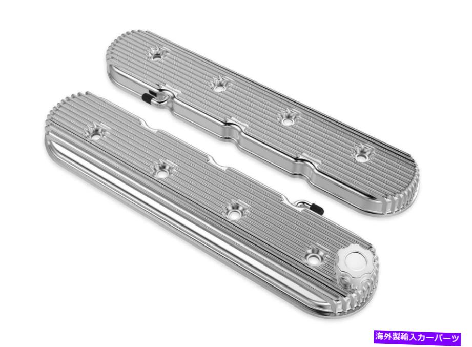 エンジンカバー Holley Vintageシリーズフィン付きLSバルブカバー、標準高さ-Polished241-131 Holley Vintage Series Finned LS Valve Covers, Standard Height - Polished 241-131【並行輸入品】｜Us Custom Parts Shop USDM
