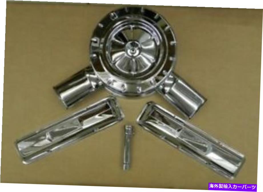 エンジンカバー Chevelle L79 L-79クロムエンジンドレスアップキットエアクリーナーオイルチューブバルブカバー Chevelle L79 L-79 Chrome Engine Dress Up Kit Air Cleaner Oil Tube Valve Covers【並行輸入品】