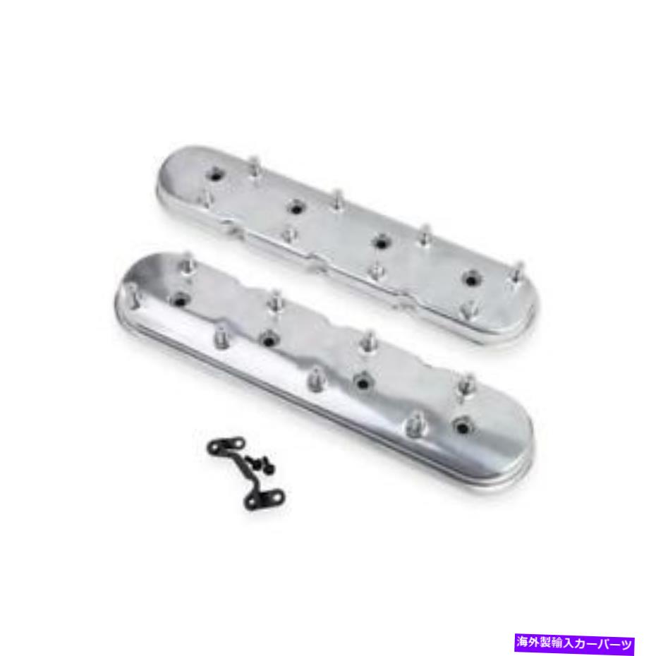 エンジンカバー ホリーエンジンバルブカバーセット241-93; Chevy LSシリーズ用に洗練されています Holley Engine Valve Cover Set 241-93; Polished for Chevy LS-Series【並行輸入品】