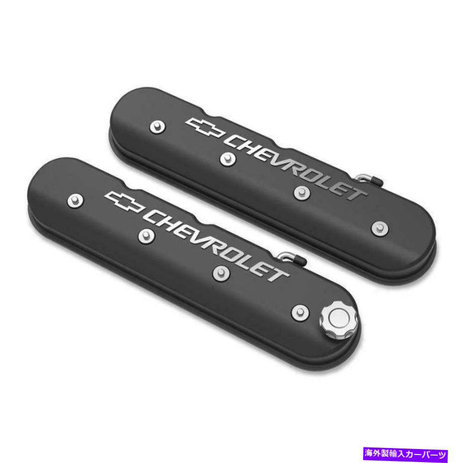エンジンカバー ホリーバルブカバーセット241-402; LSアルミニウムブラック、97-19 Chevy LSのボウタイ Holley Valve Cover Set 241-402; LS Aluminum Black, Bowtie for 97-19 Chevy LS【並行輸入品】｜Us Custom Parts Shop USDM