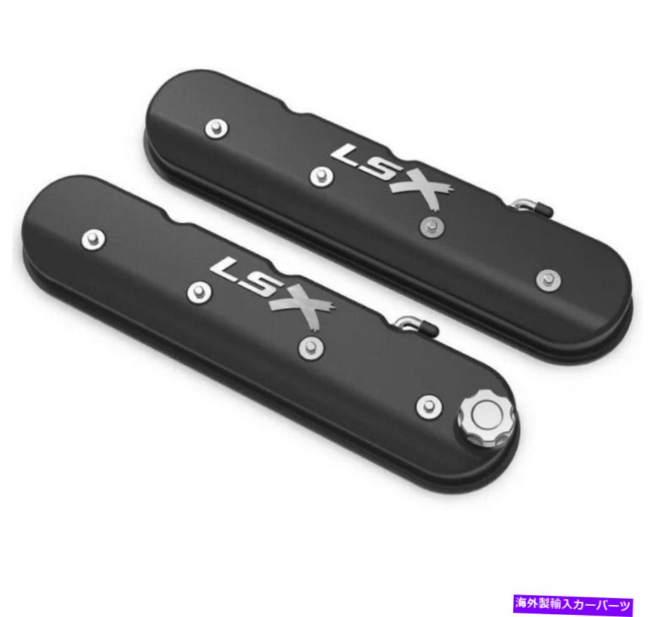 エンジンカバー Holley 241-407 LSXロゴサテンブラックLSシボレーバルブカバーLS1 LS2 LS3 LS6 Holley 241-407 LSX Logo Satin Black Tall LS Chevy Valve Covers LS1 LS2 LS3 LS6【並行輸入品】