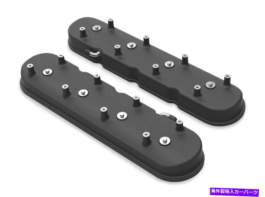 エンジンカバー Holley Tall LS Valve Covers for Dry Sumpアプリケーション - サテンブラック241-97 Holley Tall LS Valve Covers for Dry Sump Applications - Satin Black 241-97【並行輸入品】｜Us Custom Parts Shop USDM