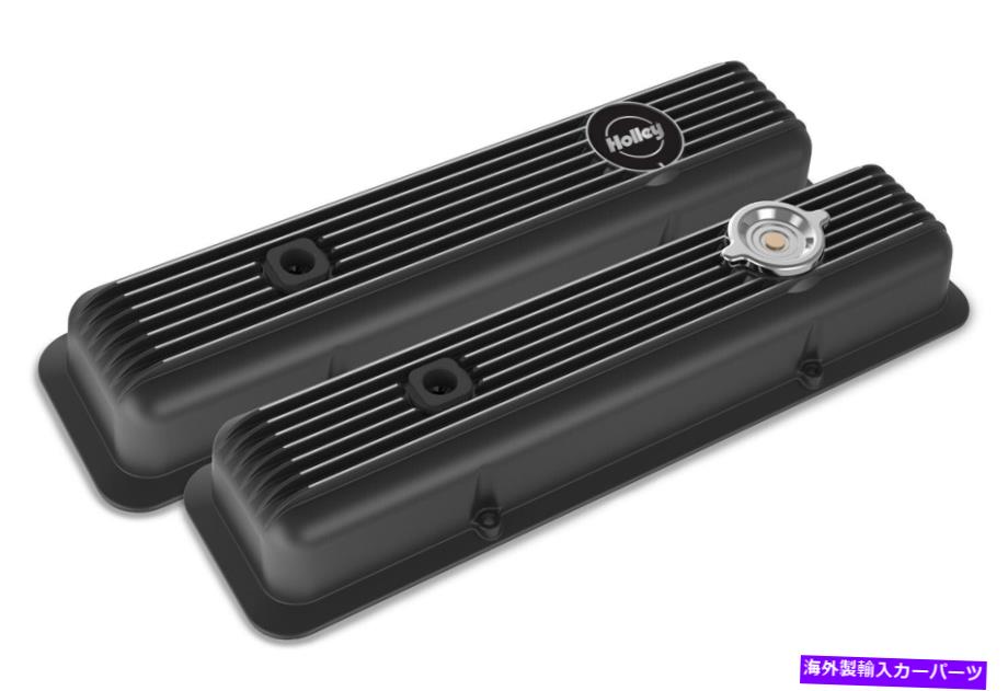 エンジンカバー ホリーパフォーマンス241-135マッスルシリーズバルブカバーセット Holley Performance 241-135 Muscle Series Valve Cover Set【並行輸入品】