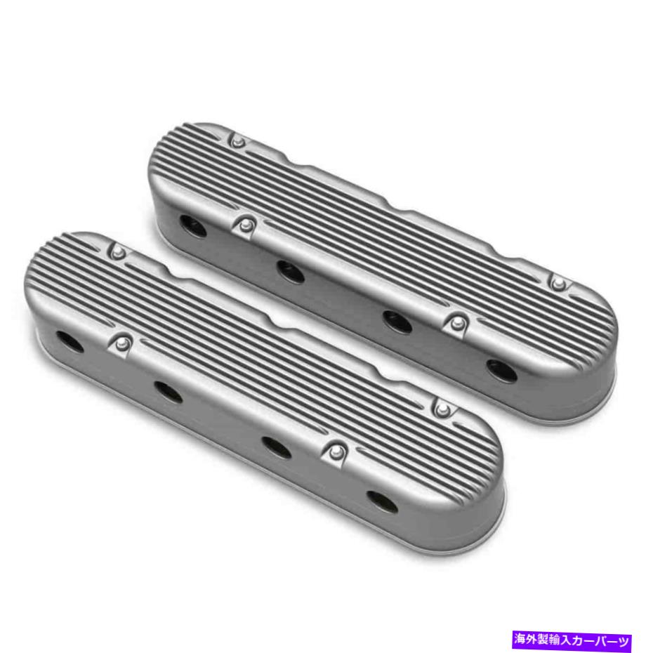 エンジンカバー Holley 241-180ビンテージシリーズフィン付きバルブカバーGM LSエンジン2ピースHiddenC Holley 241-180 Vintage Series Finned Valve Covers GM LS Engines 2-Piece Hidden C【並行輸入品】