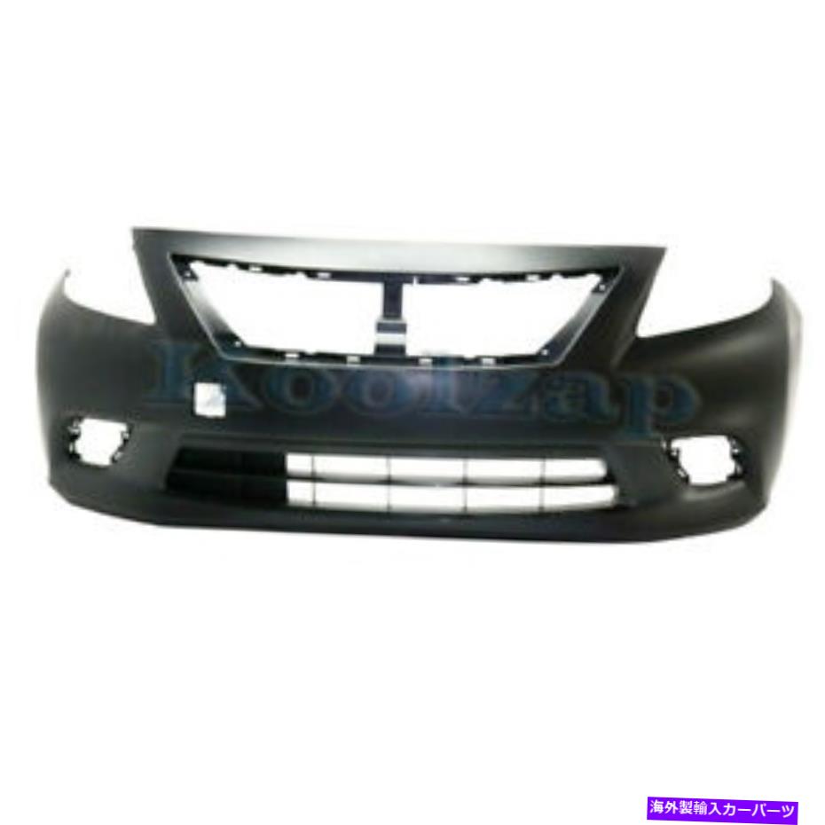 エンジンカバー 13-14のCAPA w/auto cvt transフロントバンパーカバーアセンブリプライミングプラスチック CAPA For 13-14 Versa w/Auto CVT Trans Front Bumper Cover Assembly Primed Plastic【並行輸入品】