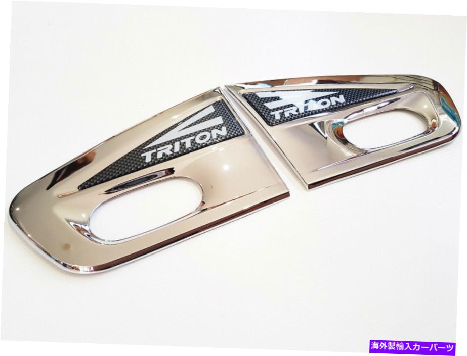 クロームカバー 三菱トリトンmn ml動物l200 05-15のクロムサイドベントインジケーターライト Chrome Side Vent indicator light For MITSUBISHI TRITON MN ML ANIMAL L200 05-15【並行輸入品】