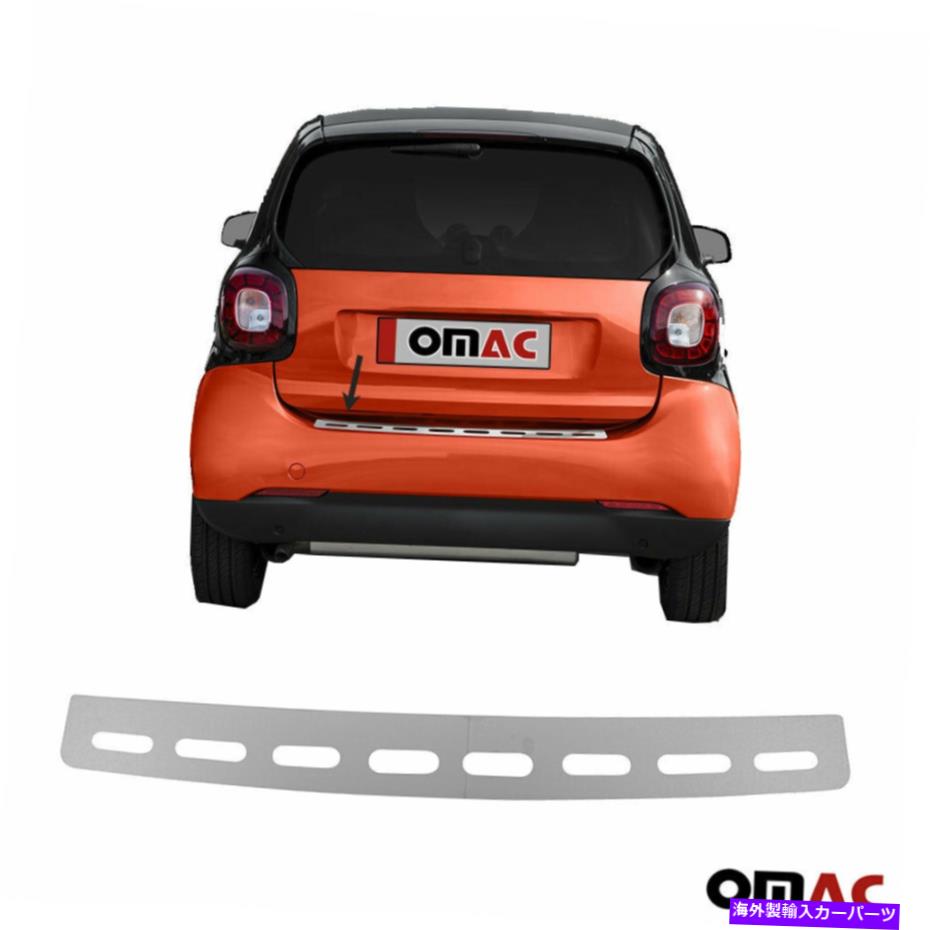 クロームカバー SMART FORTWO 2016-2019 Chrome Rear Bumper Guard Trunk Sill Cover S.Steel Fits Smart ForTwo 2016-2019 Chrome Rear Bumper Guard Trunk Sill Cover S.Steel【並行輸入品】