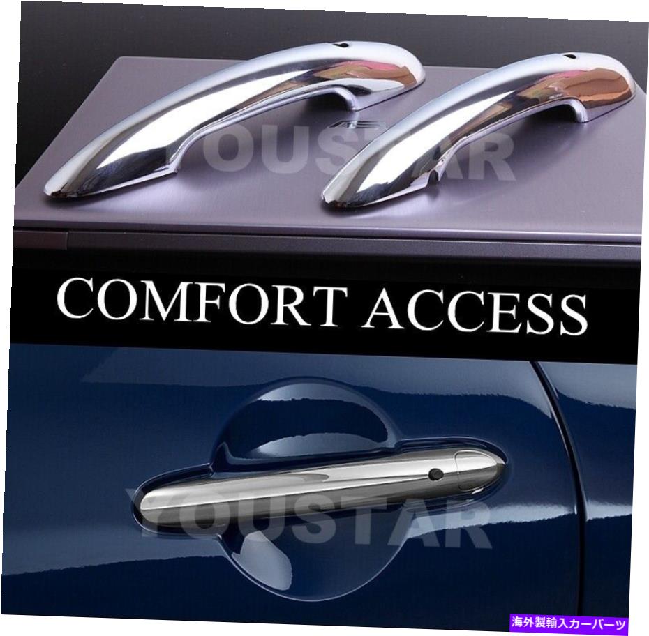 クロームカバー BMWミニクーパーS JCW F56 F57用の真新しいX2クロムコンフォートドアハンドルカバー BRAND NEW X2 CHROME Comfort Door Handle Covers for BMW MINI Cooper S JCW F56 F57【並行輸入品】