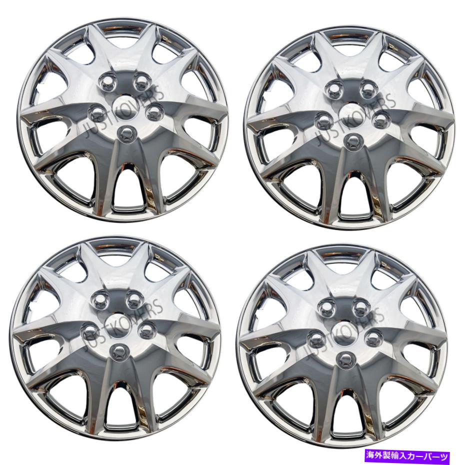 クロームカバー 新しいハブキャップスタイル1009フルホイールリムユニバーサルカバークロム14 '' - 4のセット NEW Hub Caps Style 1009 Full Wheel Rim Universal Cover Chrome 14'' -Set of 4【並行輸入品】