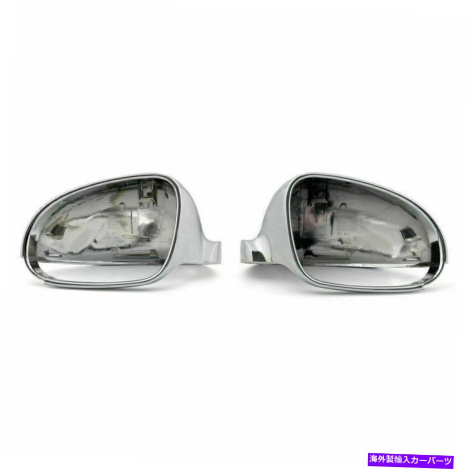 クロームカバー バックミラーカバー2007-2010 VW Jetta Mk5 Passat B6 F15に向けてキャップクロムフィット Rearview Mirror Covers Cap Chrome Fit For 2007-2010 VW Jetta MK5 Passat B6 F15【並行輸入品】