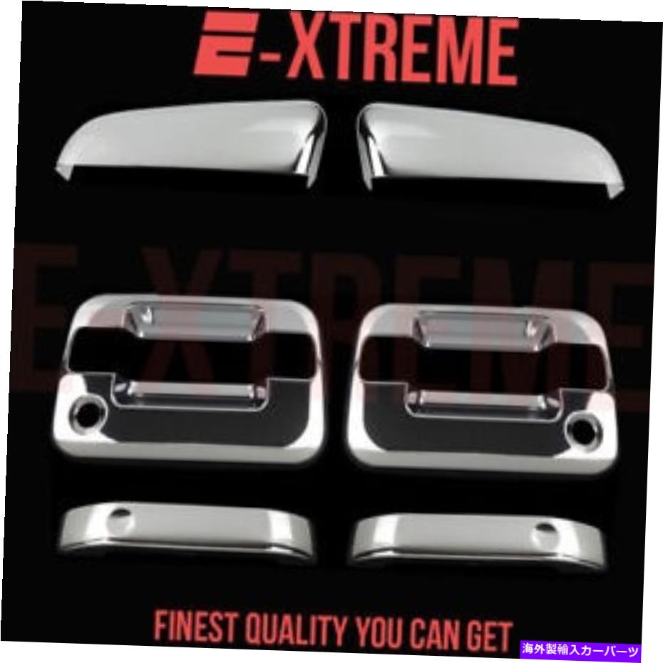 クロームカバー Ford 09-14 F-150 2DRS HANDRES W/PSKH+2PCアッパートップハーフミラーCHROMEカバー FOR FORD 09-14 F-150 2DRS HANDLE W/PSKH+2PC UPPER TOPHALF MIRROR CHROME COVERS【並行輸入品】