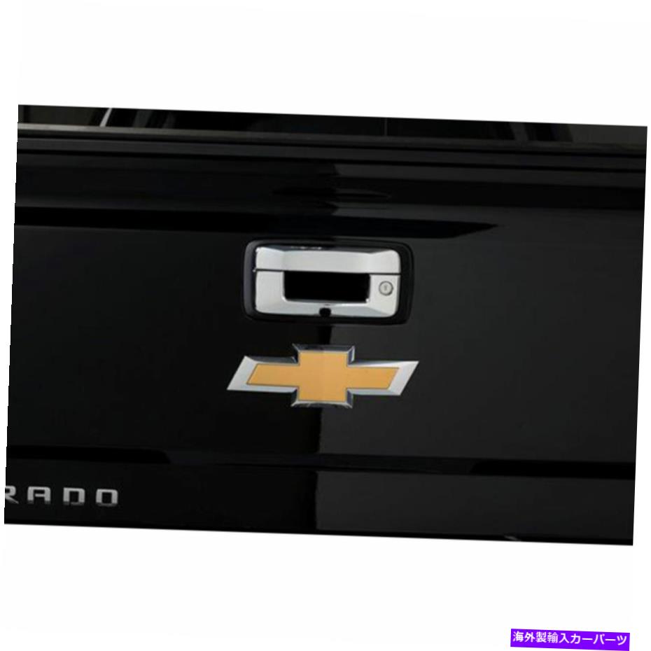 クロームカバー 2015-2018のPutco Chrome TailgateハンドルカバーChevy Silverado w/backup Camera Putco Chrome Tailgate Handle Cover for 2015-2018 Chevy Silverado w/Backup Camera【並行輸入品】