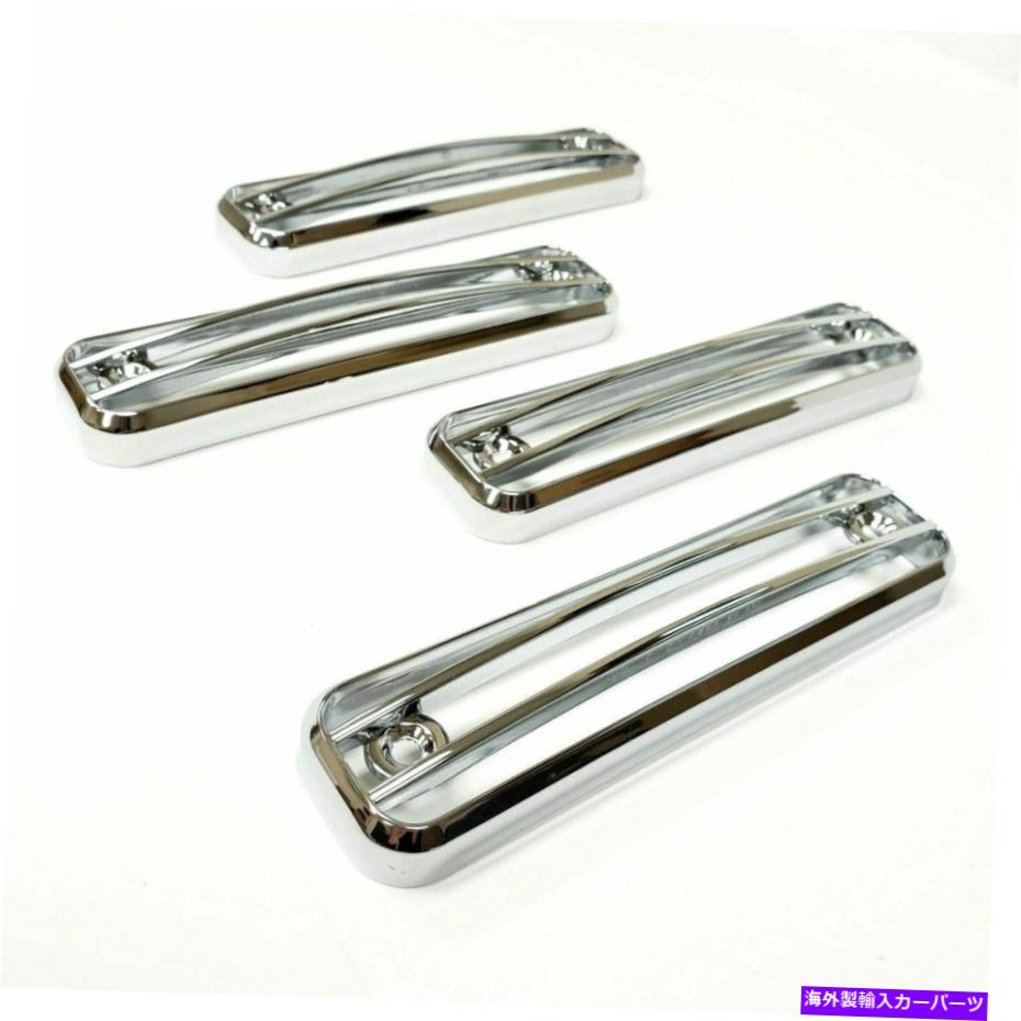 クロームカバー フィット2003-2009ハマーH2 SUV SUV SUT CHROMEメッキサイドマーカーガードトリムプロテクター Fit 2003-2009 HUMMER H2 SUV SUT Chrome Plated Side Marker Guard Trim Protector【並行輸入品】