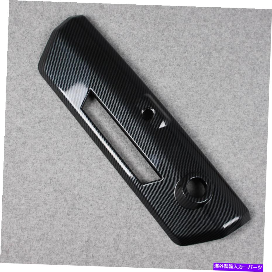 クロームカバー FORD F-150 2021 2022リアテールゲートドアボウルハンドルカバートリムカーボン Fits Ford F-150 2021 2022 Rear Tail Gate Door Bowl Handle Cover Trims Carbon【並行輸入品】