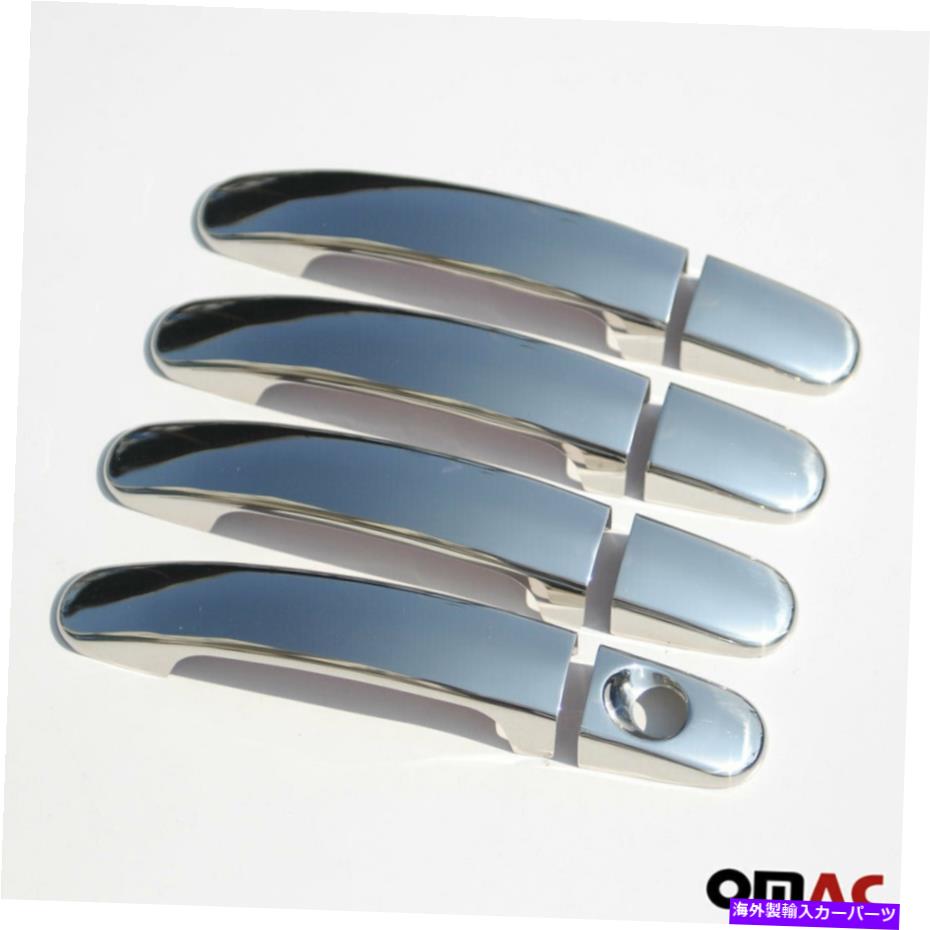 クロームカバー Ford Escape 2013-2019 ChromeドアハンドルカバートリムS.Steel 8 PCS Fits Ford Escape 2013-2019 Chrome Door Handle Cover Trim S.Steel 8 Pcs【並行輸入品】