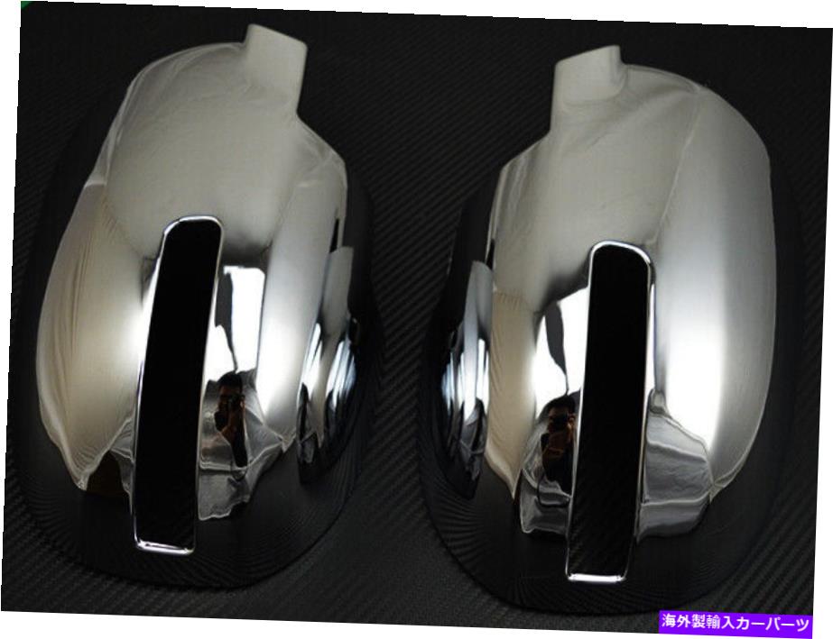 クロームカバー Mitsubishi Outlander 2013-2016 Chrome Side Mirrorカバートリムモールディングキャップの2x 2X FOR MITSUBISHI OUTLANDER 2013-2016 CHROME SIDE MIRROR COVER TRIM MOLDING CAP【並行輸入品】