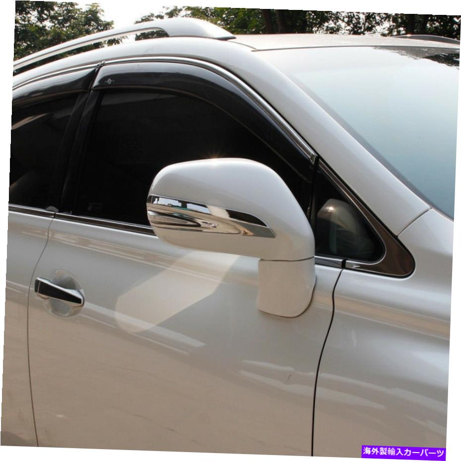 クロームカバー Lexus RX270 RX350 RX450 2010-2015 Chromeバックミラーカバートリムストリップ2x用 For Lexus RX270 RX350 RX450 2010-2015 Chrome Rearview Mirror Cover Trim Strip 2X【並行輸入品】