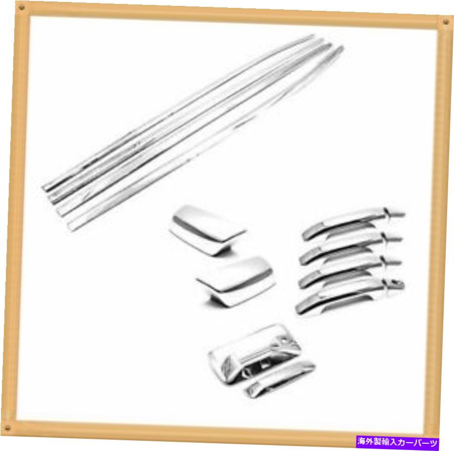 クロームカバー Chrome Window Sill+ハンドル+ミラー+2014-2018 GMC Sierra 1500のテールゲートカバー Chrome Window Sill+Handle+Mirror+Tailgate Cover For 2014-2018 GMC Sierra 1500【並行輸入品】