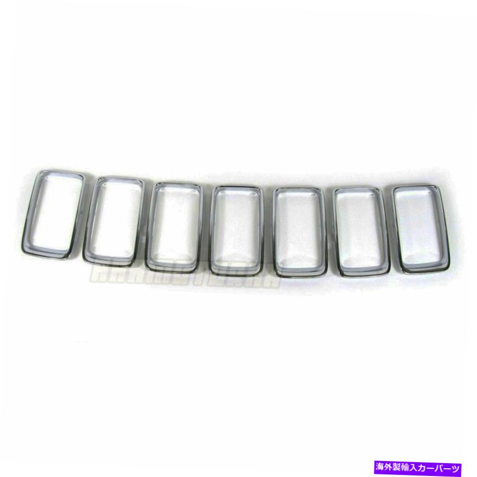 クロームカバー ジープグランドチェロキー2013-2016のクロムフロントグリルベントトリムリングカバー Chrome Front Grille Vent Trim Ring Cover For Jeep Grand Cherokee 2013-2016【並行輸入品】 42,757円