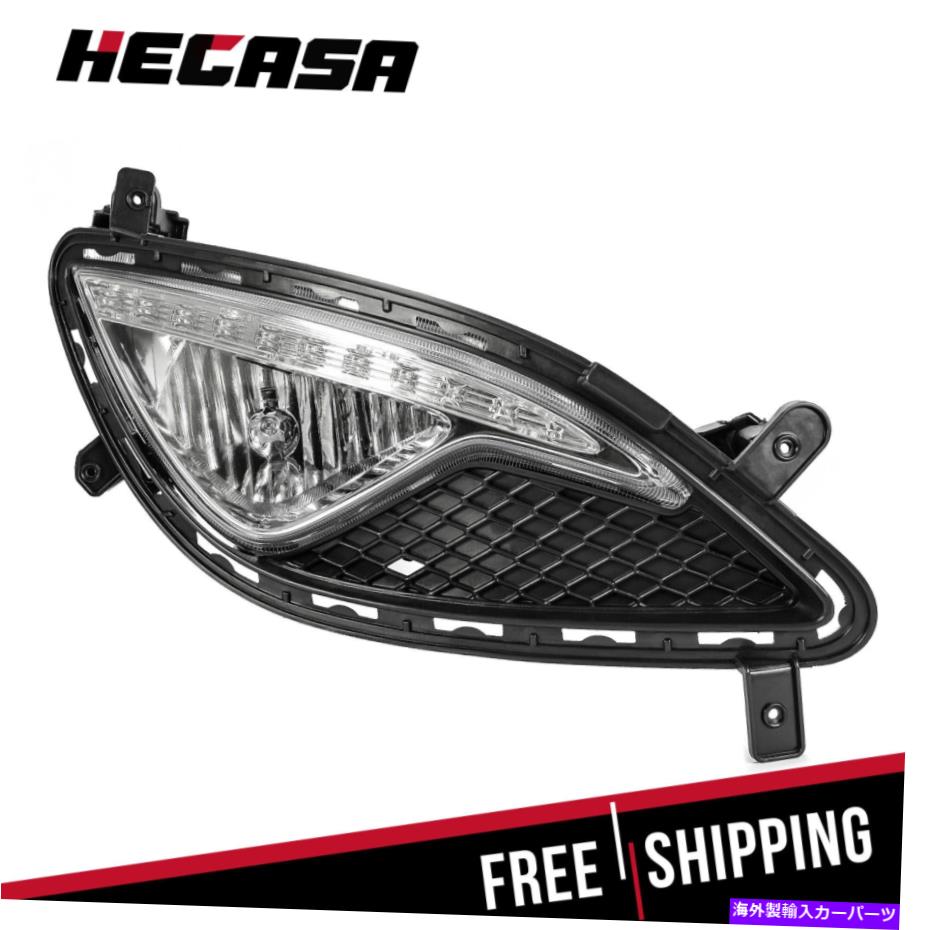 クロームカバー LED DRLフォグライトランプカバーRHアセンブリセットHyundai 2013-2017 Genesis Coupe LED DRL Fog Light Lamp Cover RH Assembly Set For HYUNDAI 2013-2017 Genesis Coupe【並行輸入品】