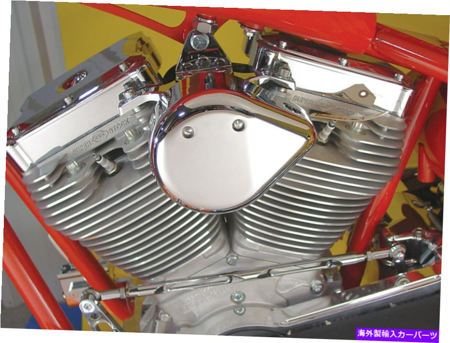 クロームカバー Chrome Tear Tear Dropコイルカバーは、Harley-Davidsonに適合します Chrome Tear Drop Coil Cover fits Harley-Davidson【並行輸入品】
