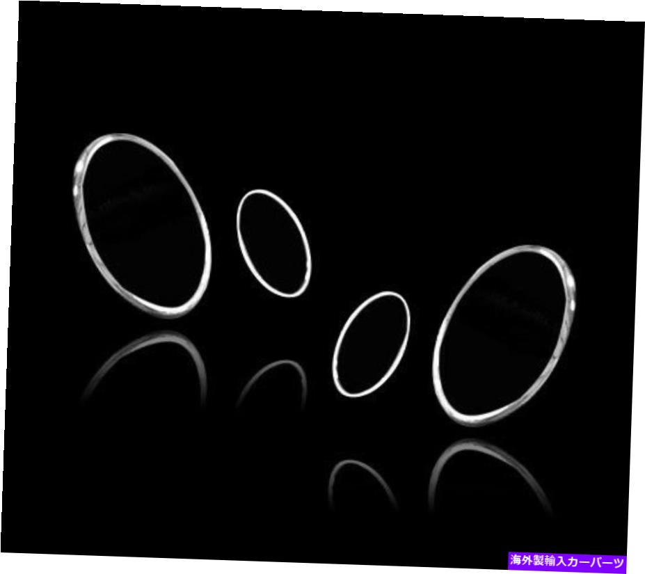 クロームカバー クロムヘッドライトトリムベゼルカバーサラウンドリムメルセデスベンツCLKクラスW208 Chrome Headlights Trim Bezel Cover Surround Rim For Mercedes Benz CLK-Class W208【並行輸入品】