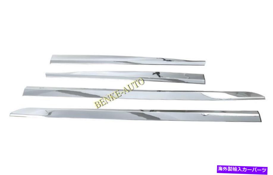 クロームカバー 2014-2019 Jeep Cherokee Chrome Body Doorの両方のサイドモールディングカバートリム4pcs For 2014-2019 Jeep Cherokee Chrome Body Door Both Side Molding Cover Trim 4pcs【並行輸入品】
