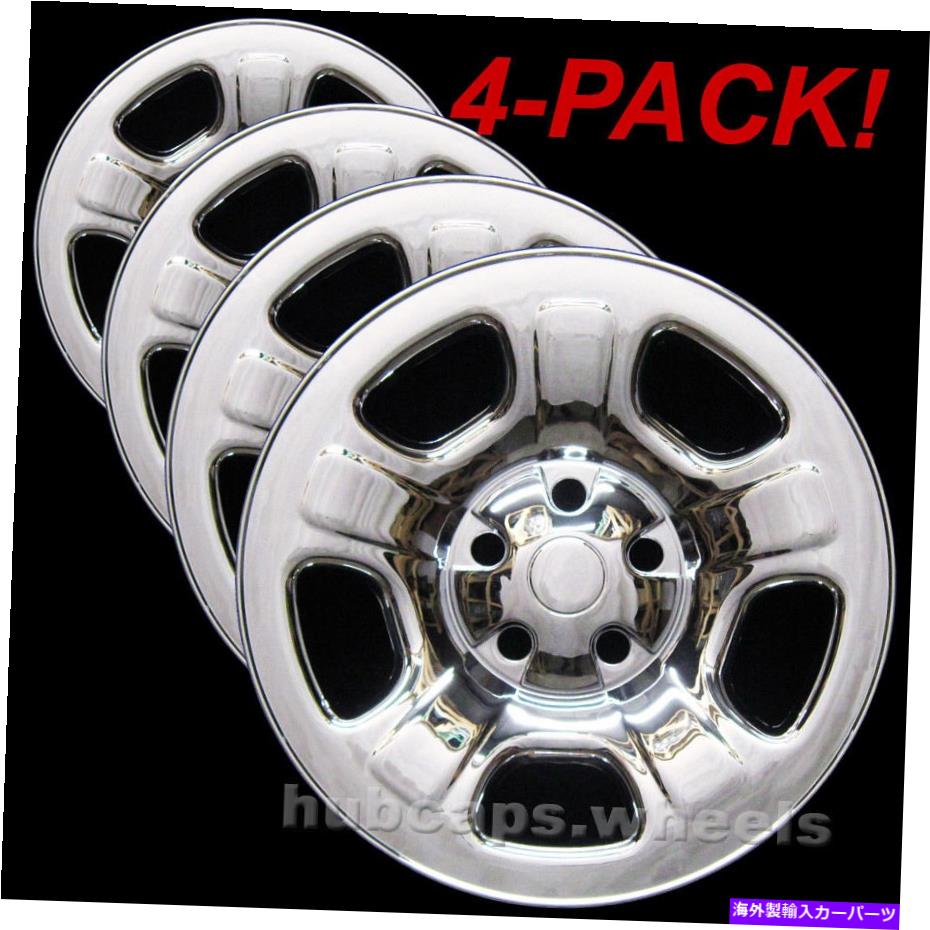 クロームカバー Jeep Liberty 2002-2007 Chrome Wheel Skin Covers -4の真新しいセット Jeep Liberty 2002-2007 Chrome Wheel Skin Covers - Brand New Set of 4【並行輸入品】