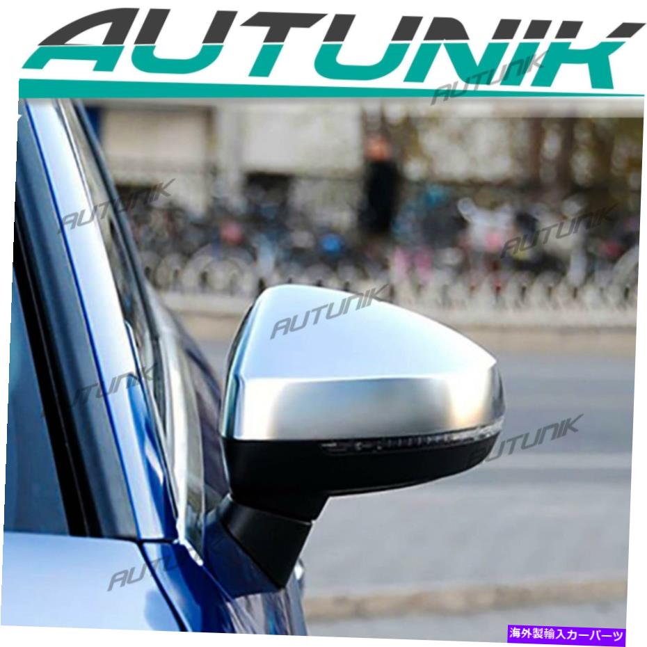クロームカバー アウディA3 S3 8V RS3 2013-2019 WのクロムサイドミラーキャップカバーWアシスト Chrome Side Mirror Cap Covers for Audi A3 S3 8V RS3 2013-2019 W Assist【並行輸入品】
