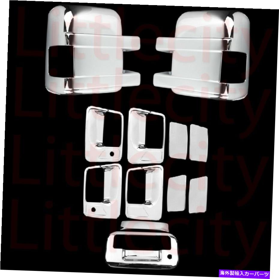 クロームカバー 2008-10 11 12 13 14 15 16 FORD F250 F350 SD CHROMEハンドル+ミラーテールゲートカバー 2008-10 11 12 13 14 15 16 Ford F250 F350 SD Chrome Handle+Mirror Tailgate Cover【並行輸入品】