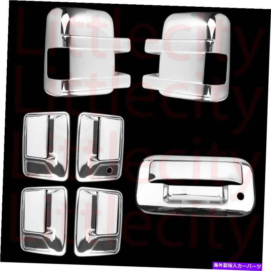 クロームカバー 08?11 12 13 14 15 16 Ford F250 F350 SD Chrome Mirror TailgateハンドルカバーW For 08~11 12 13 14 15 16 Ford F250 F350 SD Chrome Mirror Tailgate Handle Cover w【並行輸入品】