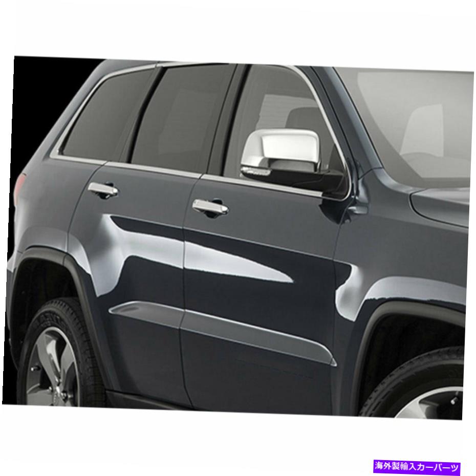 クロームカバー 8pクロムドアハンドルカバーw/1 khフィット11-20ジープグランドチェロキーバイラグジュアリーfx 8p Chrome Door Handle Covers w/1 KH fits 11-20 Jeep Grand Cherokee by Luxury FX【並行輸入品】