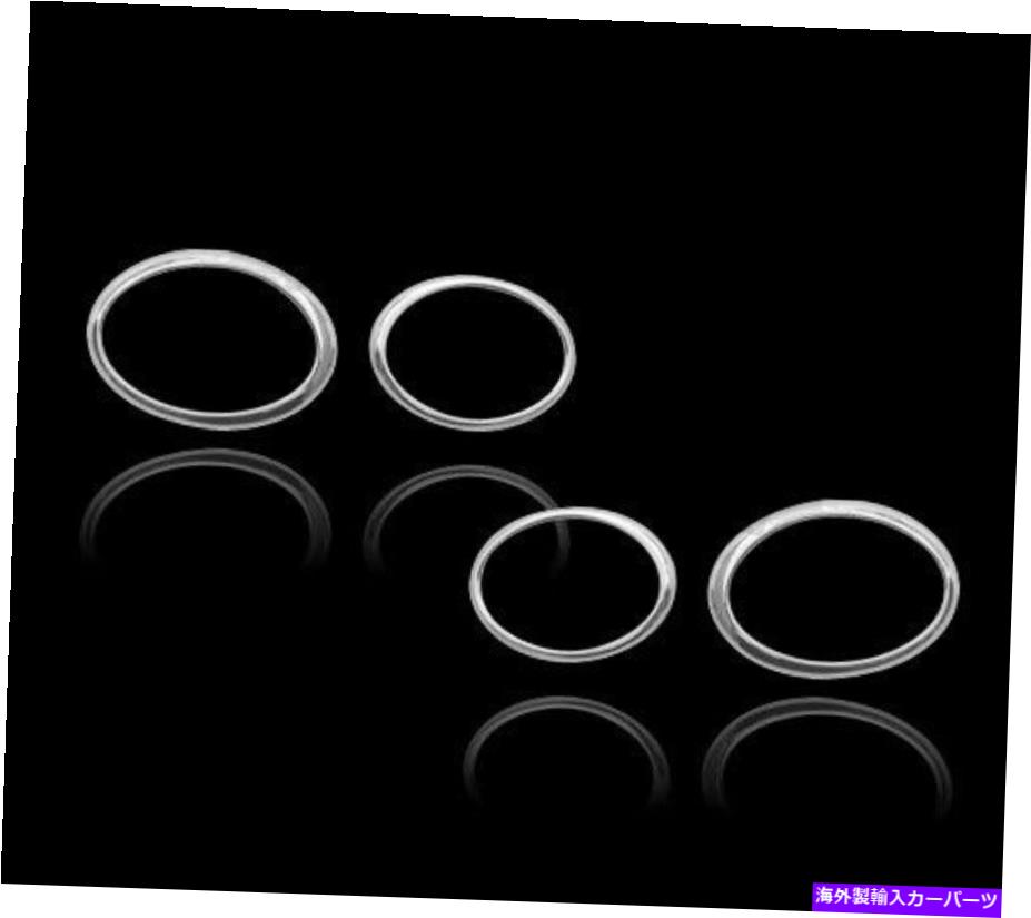 クロームカバー クロムヘッドライトトリムベゼルカバーサラウンドリムジャガーXタイプ08-09 Chrome Headlights Trim Bezel Cover Surround Rim For Jaguar X-Type 08-09【並行輸入品】