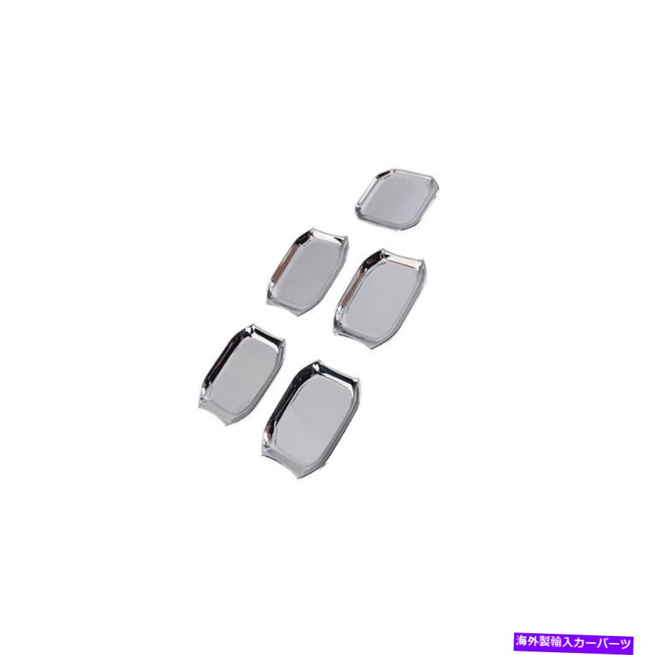 クロームカバー ジープラングラーJL 4DR 18-22サイドドアとテールゲートボウルベゼルカバートリムのクロム Chrome For Jeep Wrangler JL 4DR 18-22 Side Door & Tailgate Bowl Bezel Cover Trim【並行輸入品】