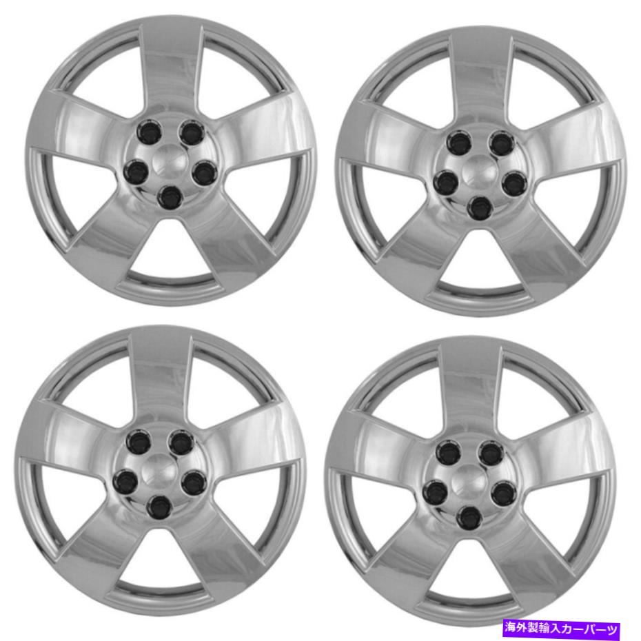 クロームカバー 2006年から2011年のシェビーHHRの16 'ネジオンクロムホイールカバーハブキャップ 16' Screw-on Chrome Wheel Cover Hubcaps for 2006-2011 Chevy HHR【並行輸入品】