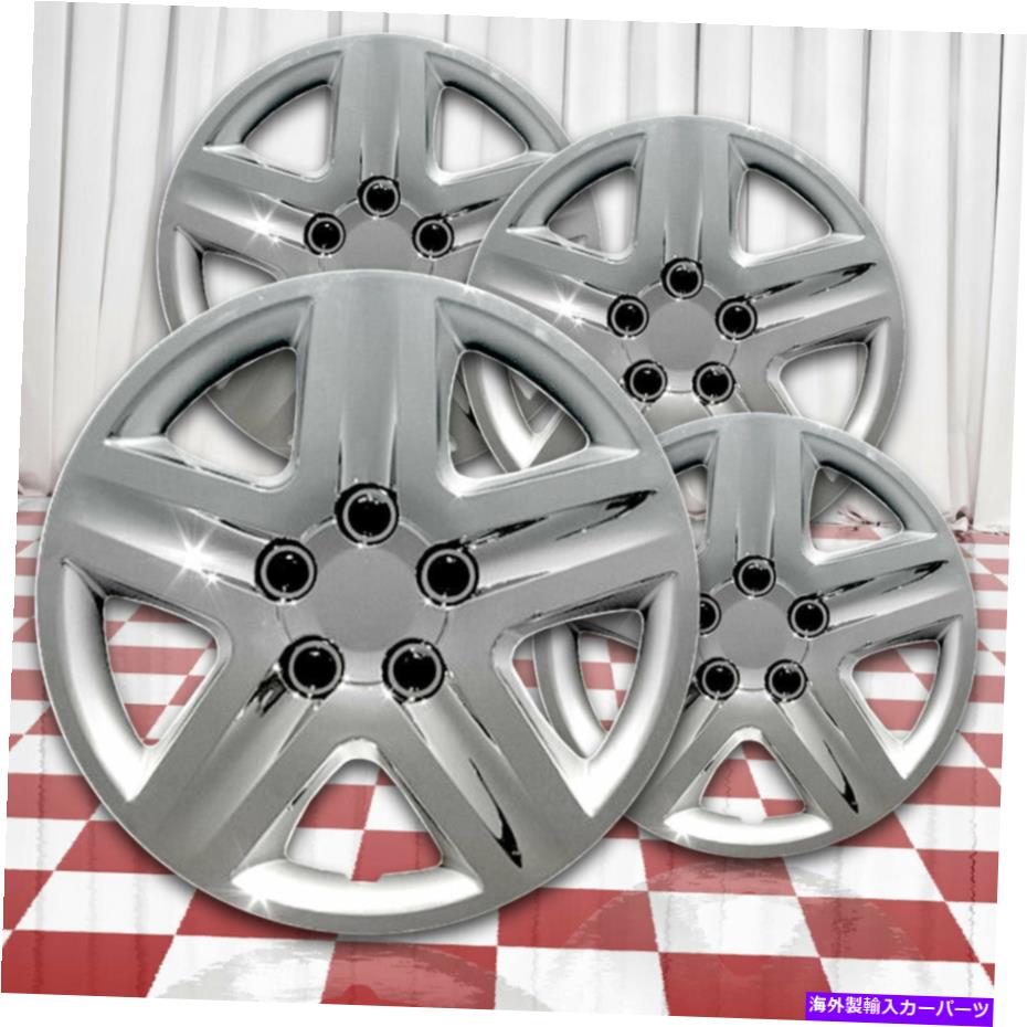 クロームカバー デラックスクロム16インチホイールカバーハブキャップ[abs]モンテカルロスタイルの外観 Deluxe Chrome 16in Wheel Cover Hubcaps [ABS] for Monte Carlo Style Look【並行輸入品】