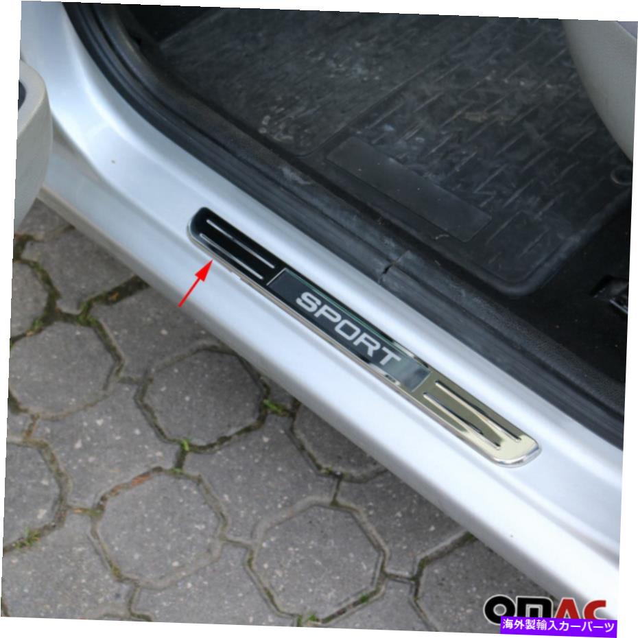 クロームカバー アウディTTクロームLEDスポーツドアシルカバープレートS.Steel 2 PCS For Audi TT Chrome LED Sport Door Sill Cover Plate S.Steel 2 Pcs【並行輸入品】