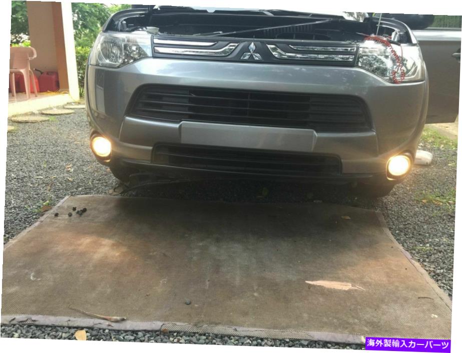 クロームカバー 2013-2018のライトキットを運転している非ハロフォグランプは、三菱アウトランダー Non-Halo Fog Lamps Driving Light Kit for 2013-2018 Mitsubishi Outlander【並行輸入品】