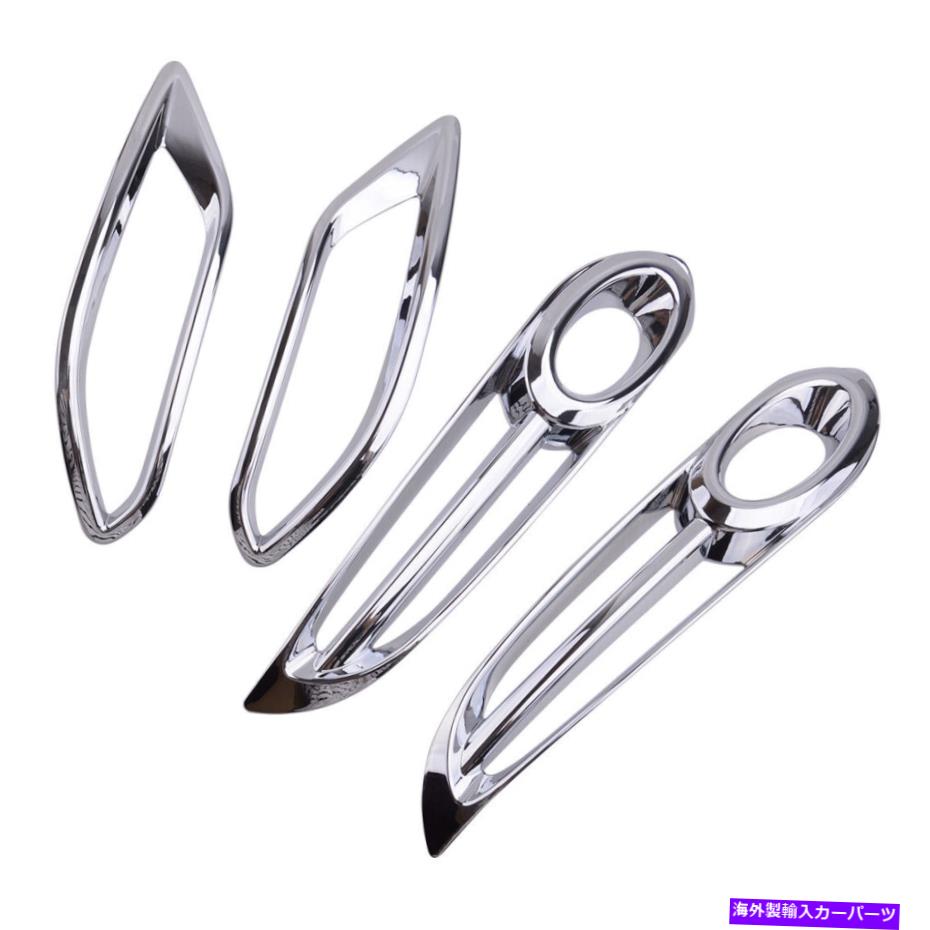 クロームカバー 4フロント+リアフォグライトフレームカバートリムベゼルフィットホンダHR-V HRV Vezel 16-19 4 Front+Rear Fog Light Frame Cover Trim Bezel fit for Honda HR-V HRV VEZEL 16-19【並行輸入品】