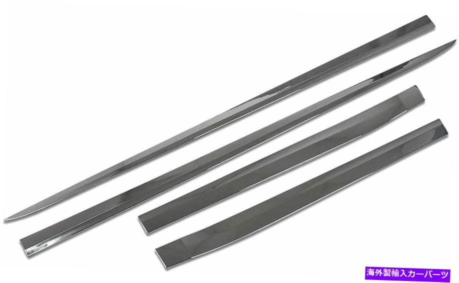 クロームカバー テスラモデルY 2021 2022ドアサイドシルモールディングトリムガードカバーに合う4PCS 4Pcs Fits for Tesla Model Y 2021 2022 Door Side Sill Molding Trims Guard Cover【並行輸入品】